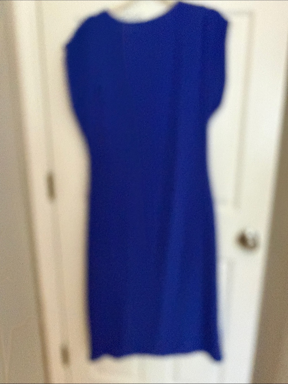 Zara Cobalt V-Neck Midi Dress - Picture 3 of 3